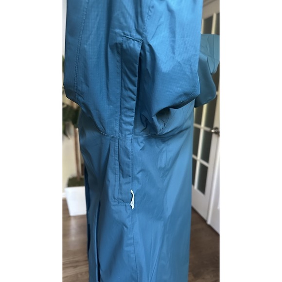 REI Co-Op Rainier RainCoat Jacket Women's M Peak 2.5L Hiking Hooded Blue - Picture 4 of 13